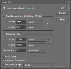 Re-sizing for Screen